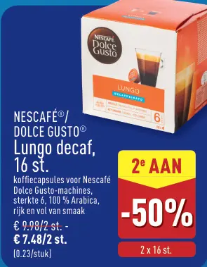 Promotie: Lungo decaf