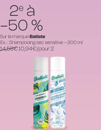 Offre: Shampooing sec sensitive