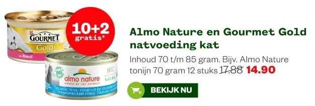 Aanbieding: Natvoeding kat