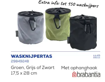Aanbieding: WASKNIJPERTAS