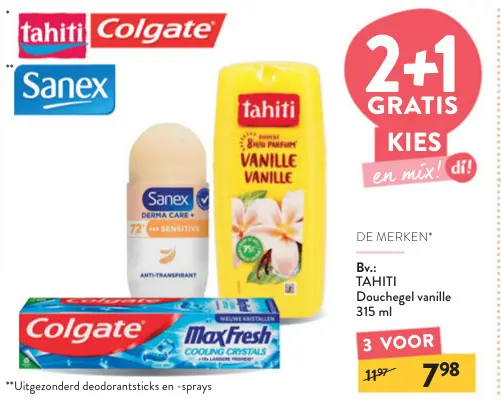 Aanbieding: Douchegel vanille