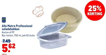 Aanbieding: Alle Metro Professional saladebakken