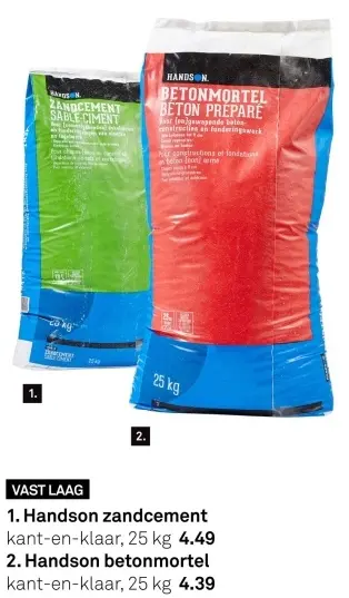 Aanbieding: Zandcement of betonmortel