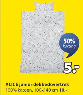 Aanbieding: ALICE junior dekbedovertrek