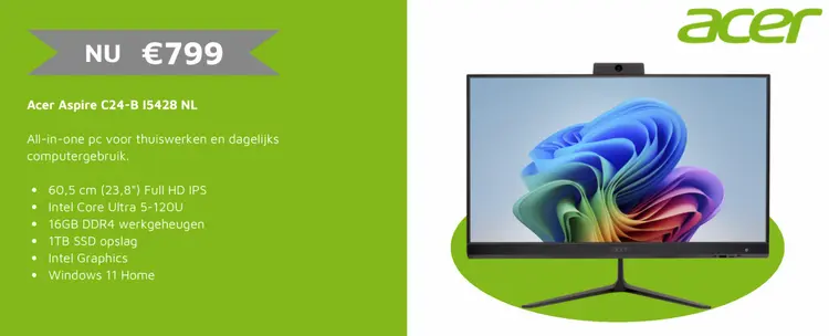 Aanbieding: Acer Aspire C24-B 15428 NL