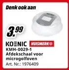Promotie: Afdekschaal voor microgolfoven
