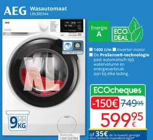 Promotie: Wasautomaat LR63RE944