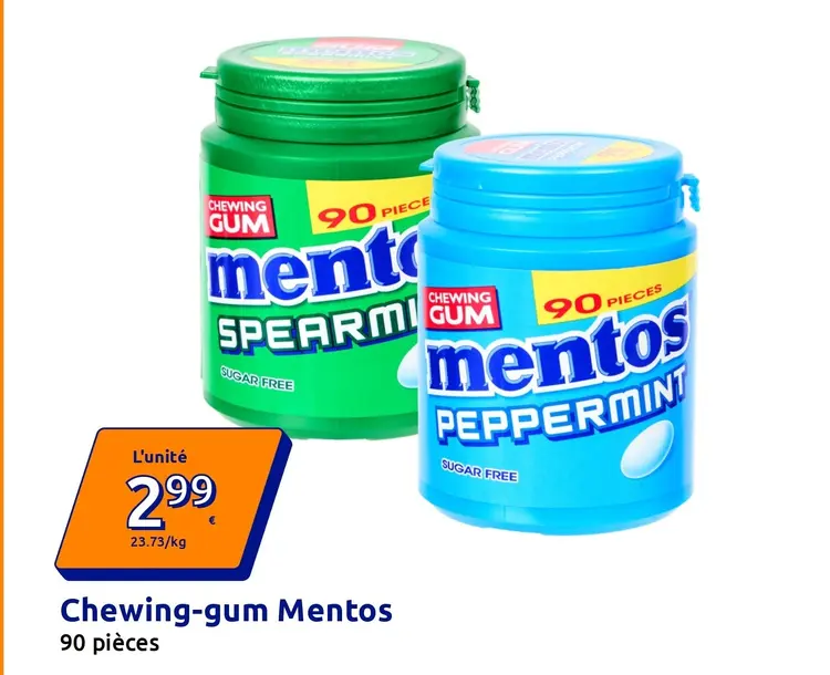 Offre: Chewing-gum Mentos