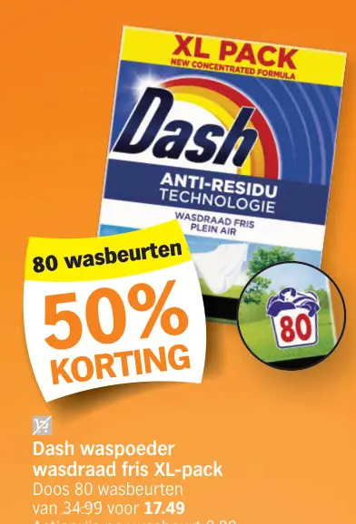 Promotie: Waspoeder wasdraad fris XL-pack