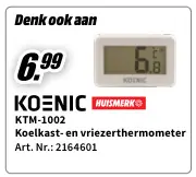 Promotie: Koelkast- en vriezerthermometer KTM-1002
