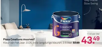 Aanbieding: Flexa Creations muurverf