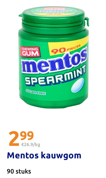 Aanbieding: Mentos kauwgom