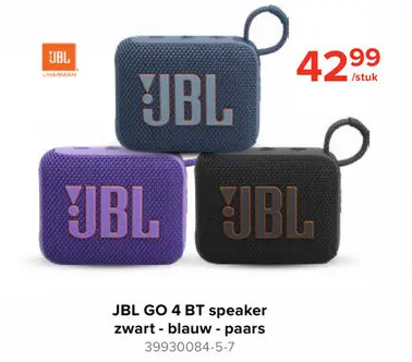 Promotie: JBL GO 4 BT speaker