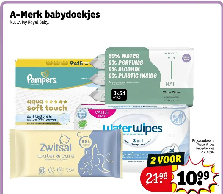 Aanbieding: A-Merk babydoekjes