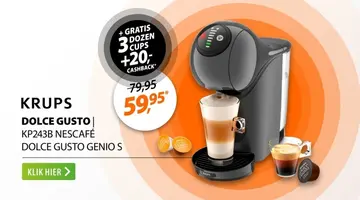 Aanbieding: Krups KP243B NESCAFÉ Dolce Gusto GENIO S Basic Antraciet