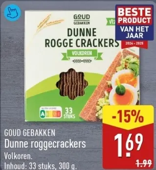 Aanbieding: Dunne roggecrackers
