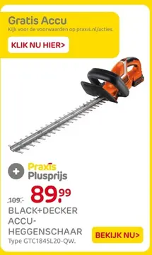 Aanbieding: Black+decker accu-heggenschaar
