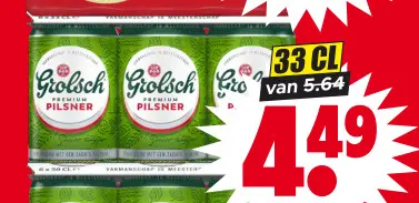 Aanbieding: Grolsch Pilsner
