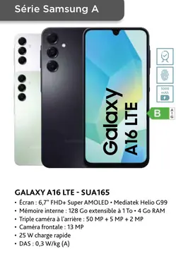 Offre: Galaxy a16 lte - sua165