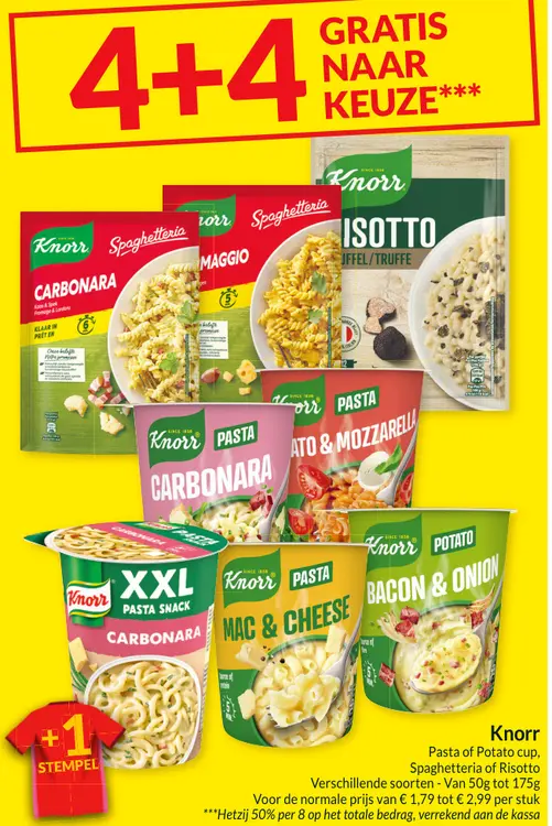 Promotie: Pasta of Potato cup, Spaghetteria of Risotto