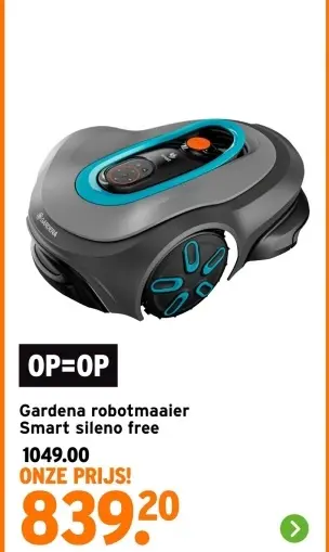 Aanbieding: Gardena robotmaaier Smart sileno free