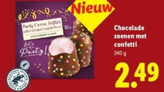 Aanbieding: Chocolade zoenen met confetti