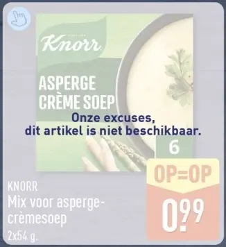 Aanbieding: Mix voor asperge-crèmesoep