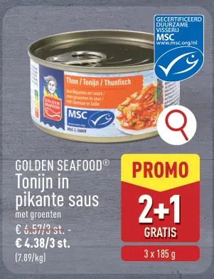 Promotie: Tonijn in pikante saus