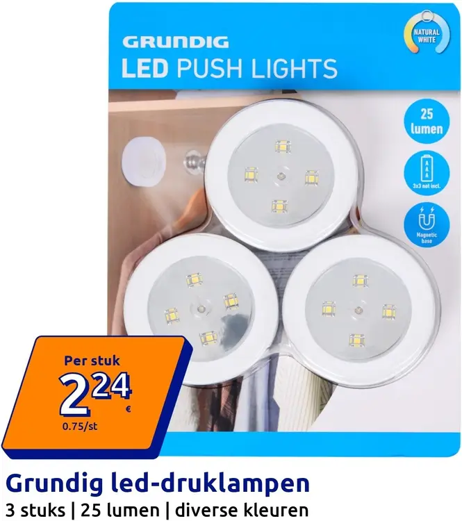 Aanbieding: Led-druklampen