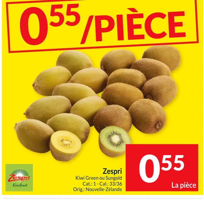 Offre: Kiwi Green ou Sungold