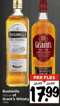 Aanbieding: Bushmills Grant's Whisky