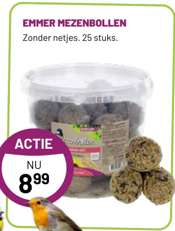 Aanbieding: Emmer mezenbollen