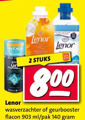 Aanbieding: Wasverzachter of geurbooster