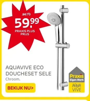 Aanbieding: Aquavive eco doucheset sele