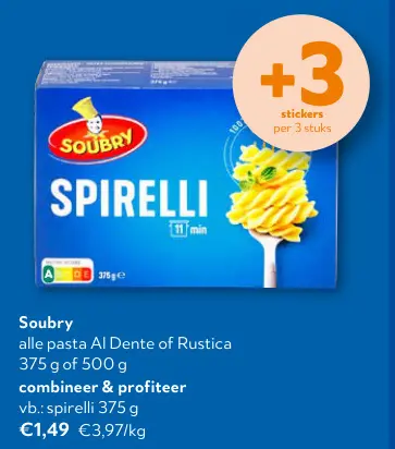 Promotie: Soubry alle pasta Al Dente of Rustica