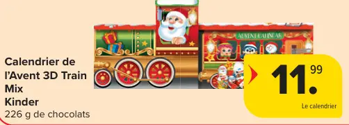Offre: Calendrier de l'Avent 3D Train Mix
