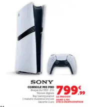 Offre: Console ps5 pro