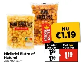 Aanbieding: Minikriel Bistro of Naturel