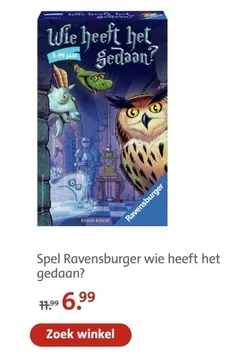 Aanbieding: Spel Ravensburger wie heeft het gedaan?