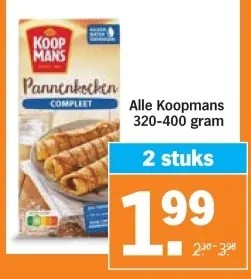 Aanbieding: Pannenkoeken Compleet