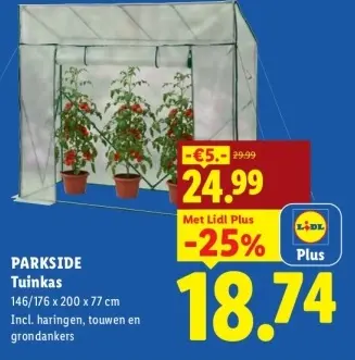 Aanbieding: Tuinkas