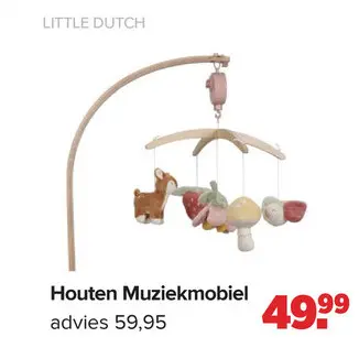 Aanbieding: Houten Muziekmobiel