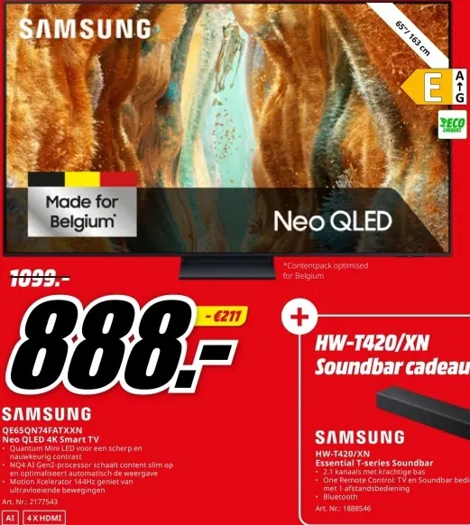 Promotie: Neo QLED 4K Smart TV