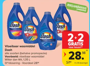 Aanbieding: Vloeibaar wasmiddel Dash