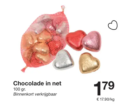 Promotie: Chocolade in net