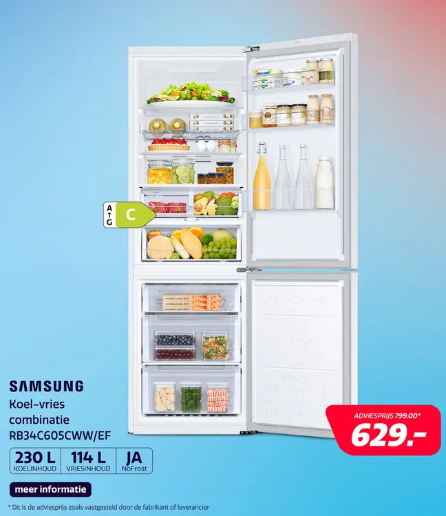 Aanbieding: Samsung RB34C605CWW/EF