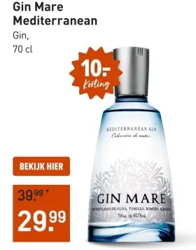 Aanbieding: Gin Mare Mediterranean