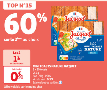 Aanbieding: MINI TOASTS NATURE