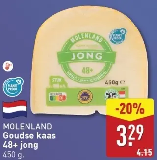 Aanbieding: Goudse kaas 48+ jong