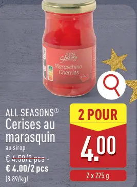 Offre: Cerises au marasquin